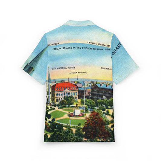 Vintage New Orleans Postcard Hawaiian Shirt