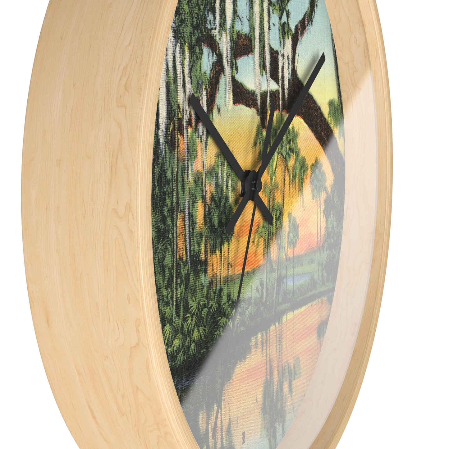 New Orleans Bayou Swamp Scenic Clock