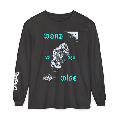 Word to the Wise Flip Long Sleeve Tee — Vintage Floral Graphic