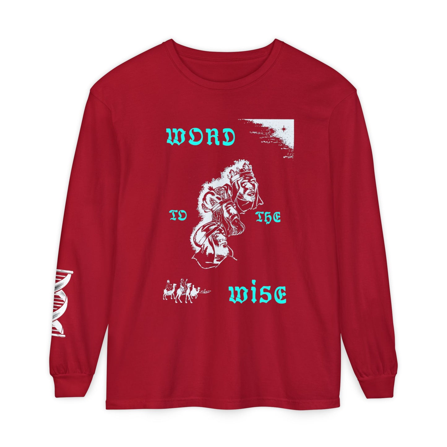 Word to the Wise Flip Long Sleeve Tee — Vintage Floral Graphic