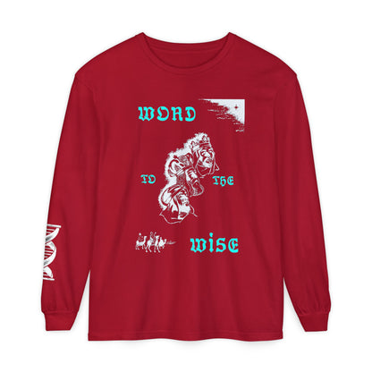 Word to the Wise Flip Long Sleeve Tee — Vintage Floral Graphic