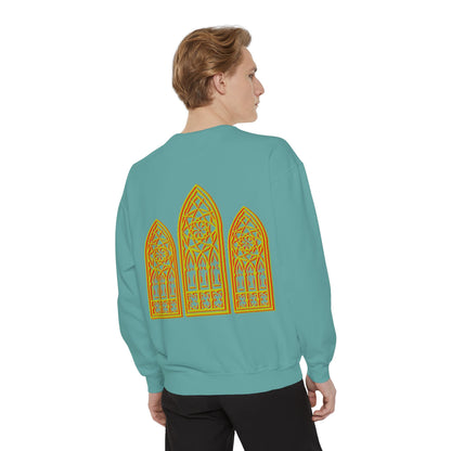 Sweatshirt - Fleur-de-Lis with Stained Glass Back