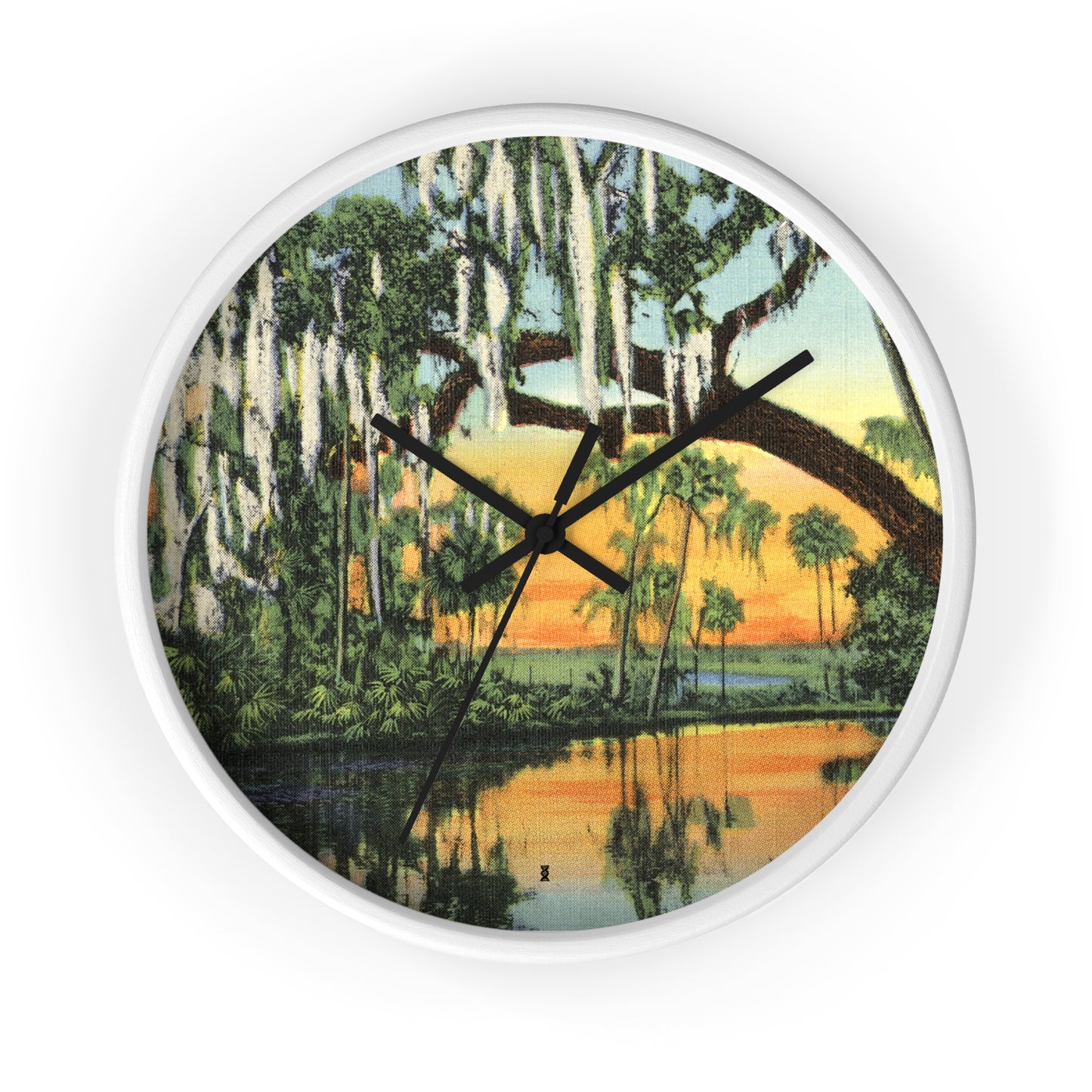New Orleans Bayou Swamp Scenic Clock