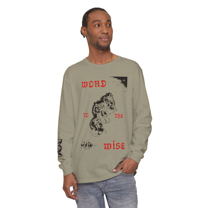 Word to the Wise Long Sleeve Tee — Vintage Floral Graphic