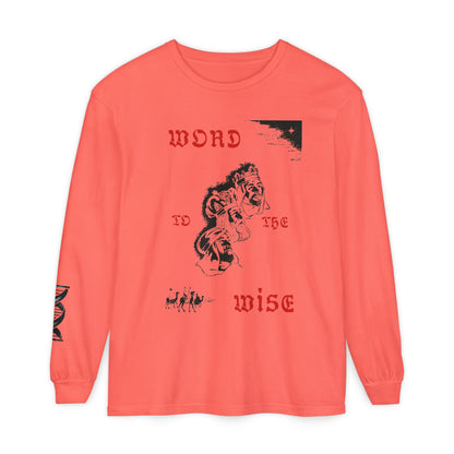 Word to the Wise Long Sleeve Tee — Vintage Floral Graphic