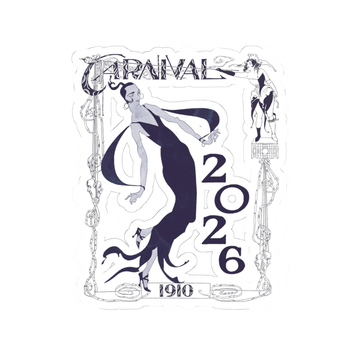 Copy of Lady of Elegance Kiss-Cut Sticker