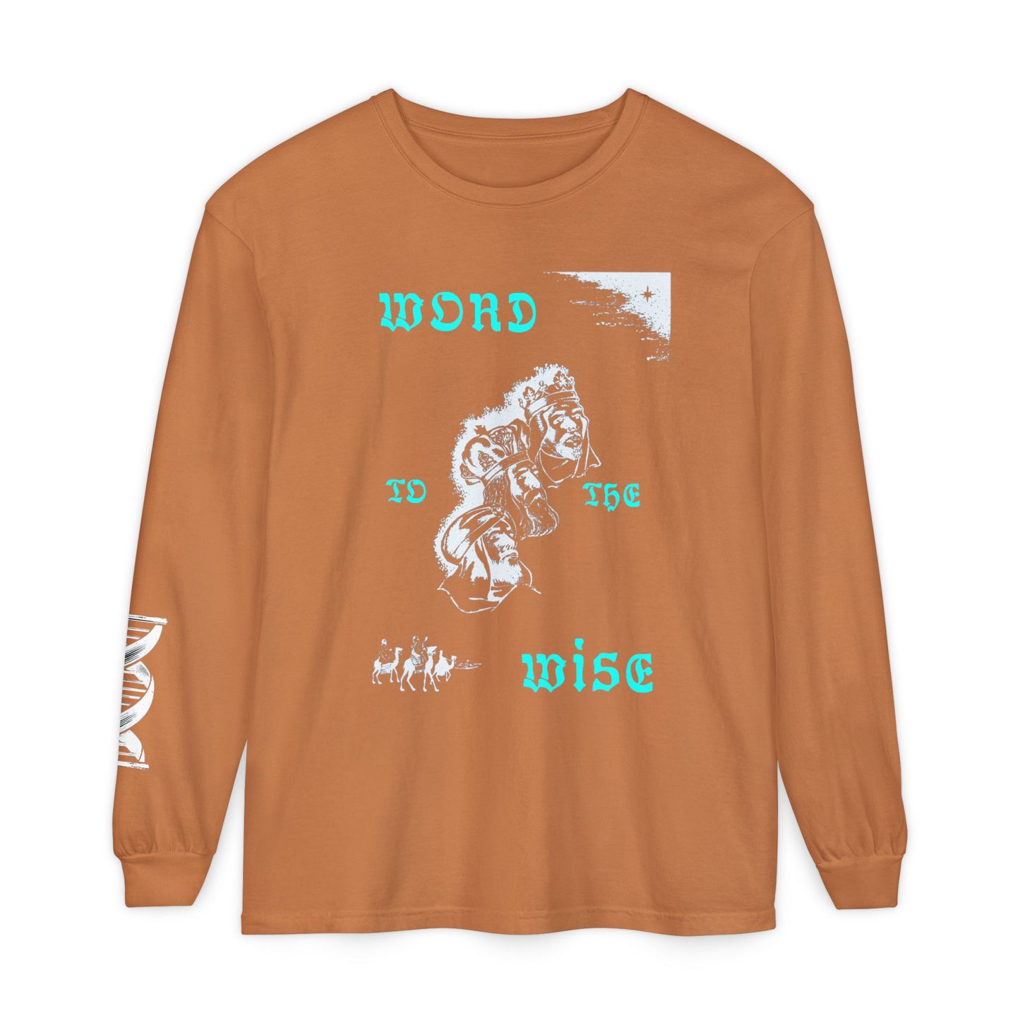 Word to the Wise Flip Long Sleeve Tee — Vintage Floral Graphic
