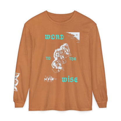 Word to the Wise Flip Long Sleeve Tee — Vintage Floral Graphic