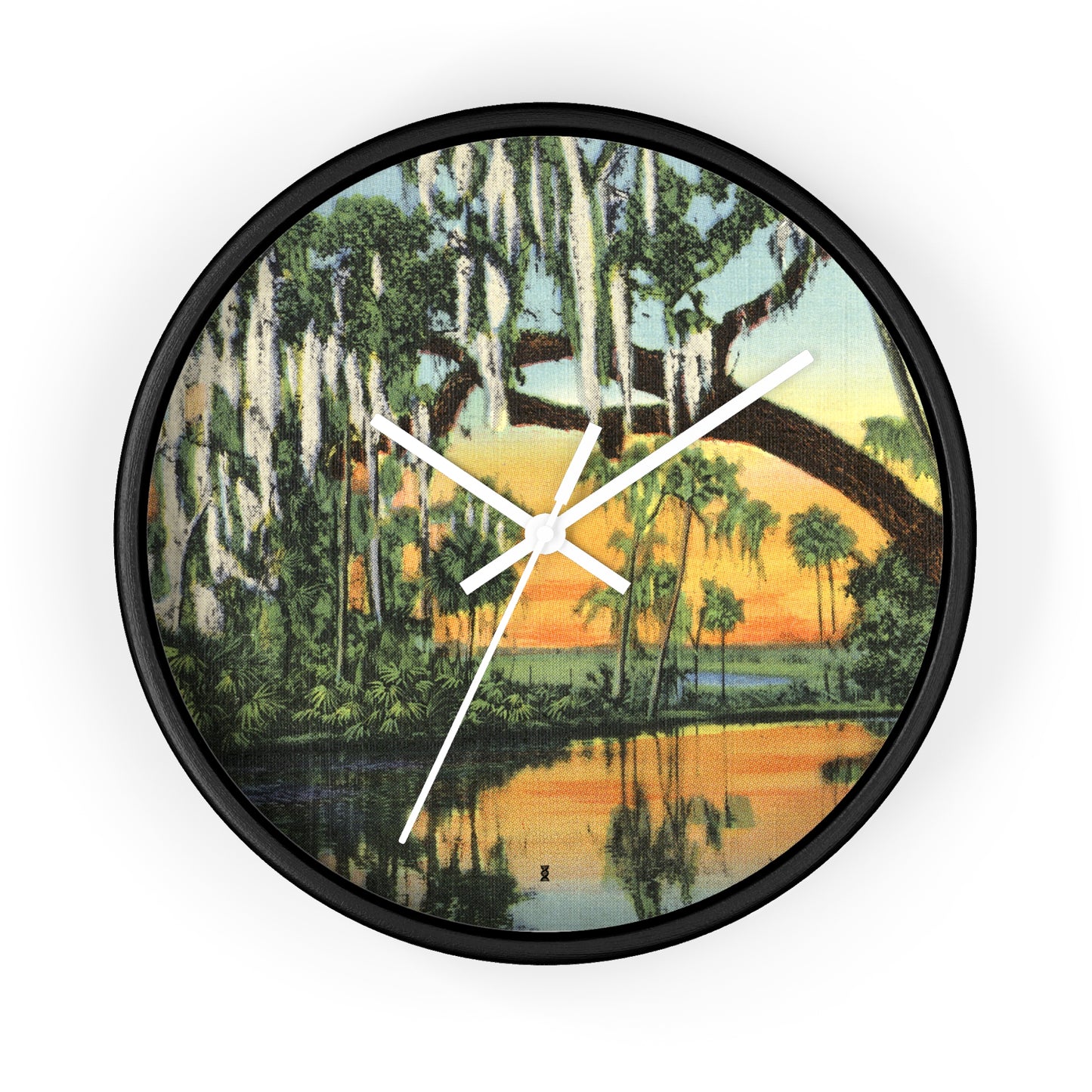 New Orleans Bayou Swamp Scenic Clock
