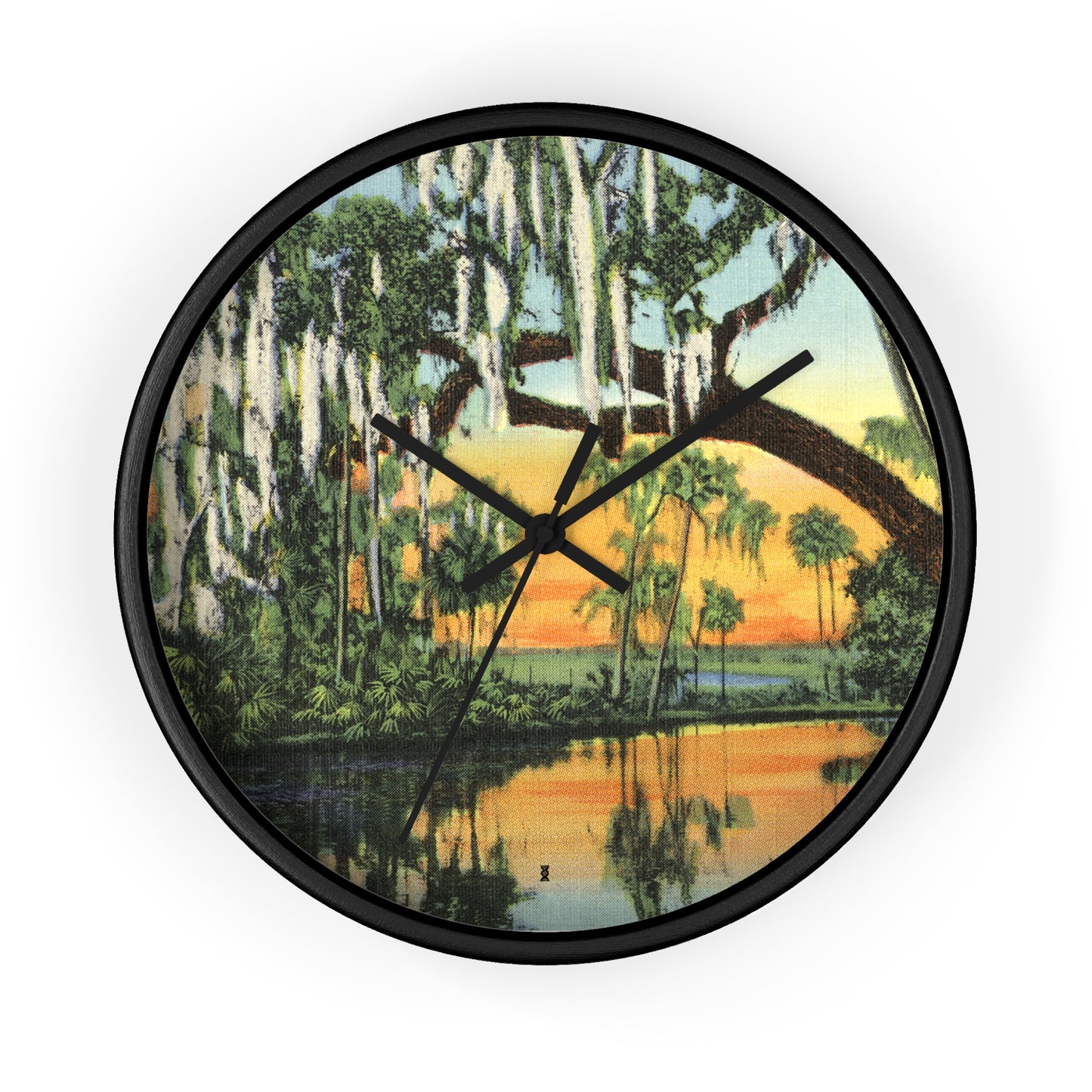 New Orleans Bayou Swamp Scenic Clock