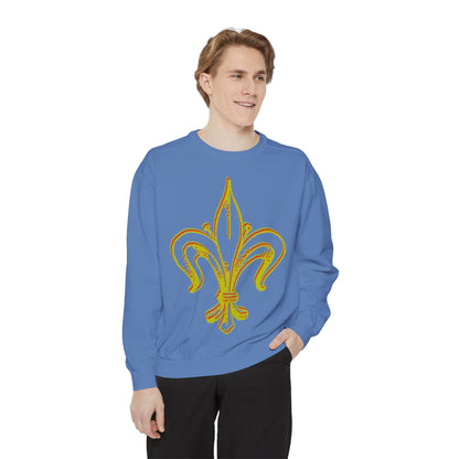 Sweatshirt - Fleur-de-Lis with Stained Glass Back