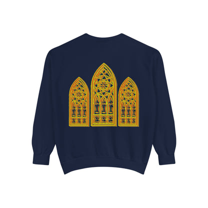 Sweatshirt - Fleur-de-Lis with Stained Glass Back