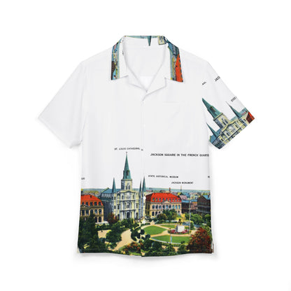 Unisex French Quarter Hawaiian Button-Down Shirt (AOP)