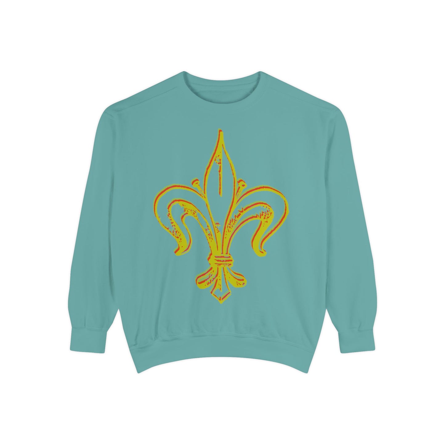Sweatshirt - Fleur-de-Lis with Stained Glass Back
