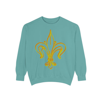 Sweatshirt - Fleur-de-Lis with Stained Glass Back