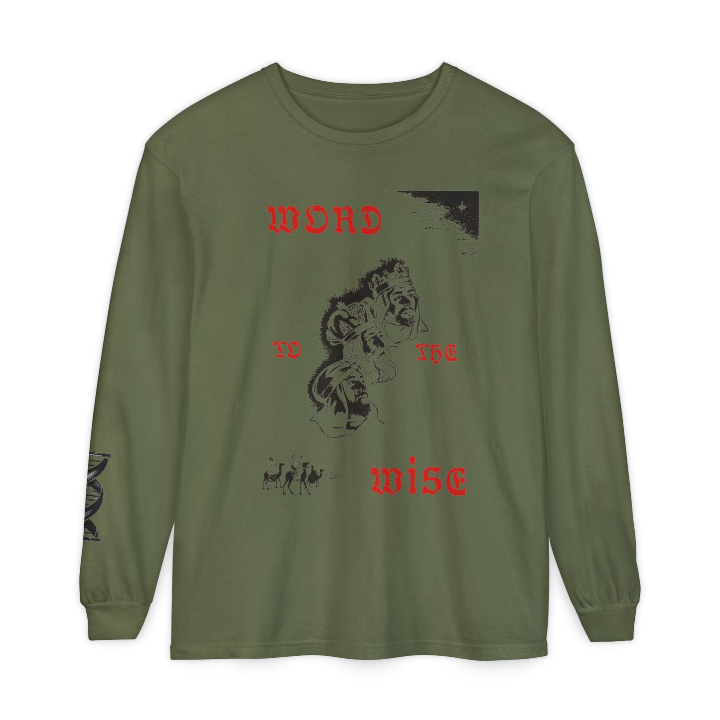 Word to the Wise Long Sleeve Tee — Vintage Floral Graphic