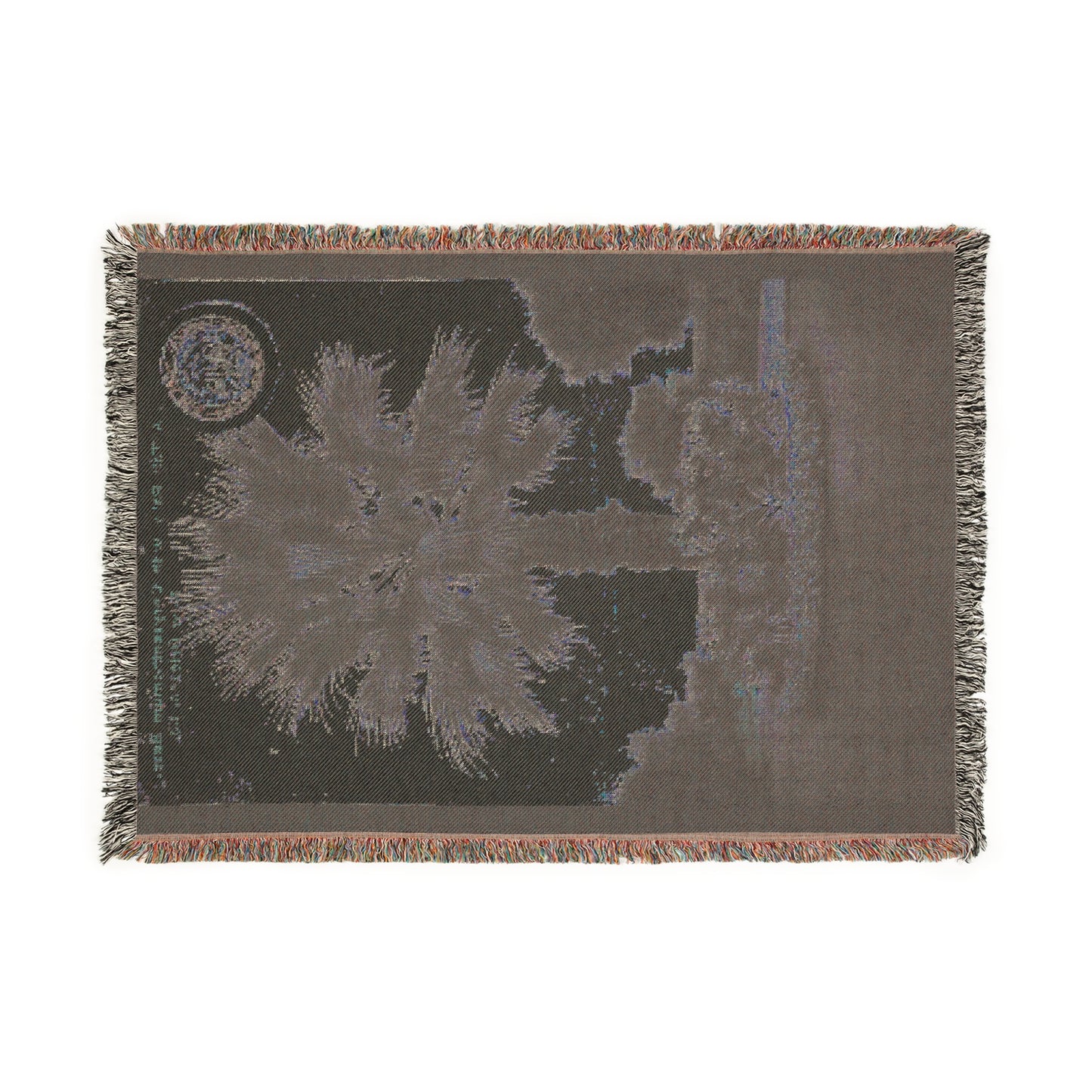 Palmetto Tree Woven Blanket — South Carolina Vintage Coastal Throw