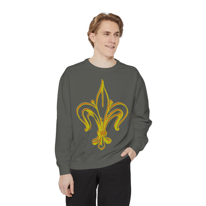 Sweatshirt - Fleur-de-Lis with Stained Glass Back