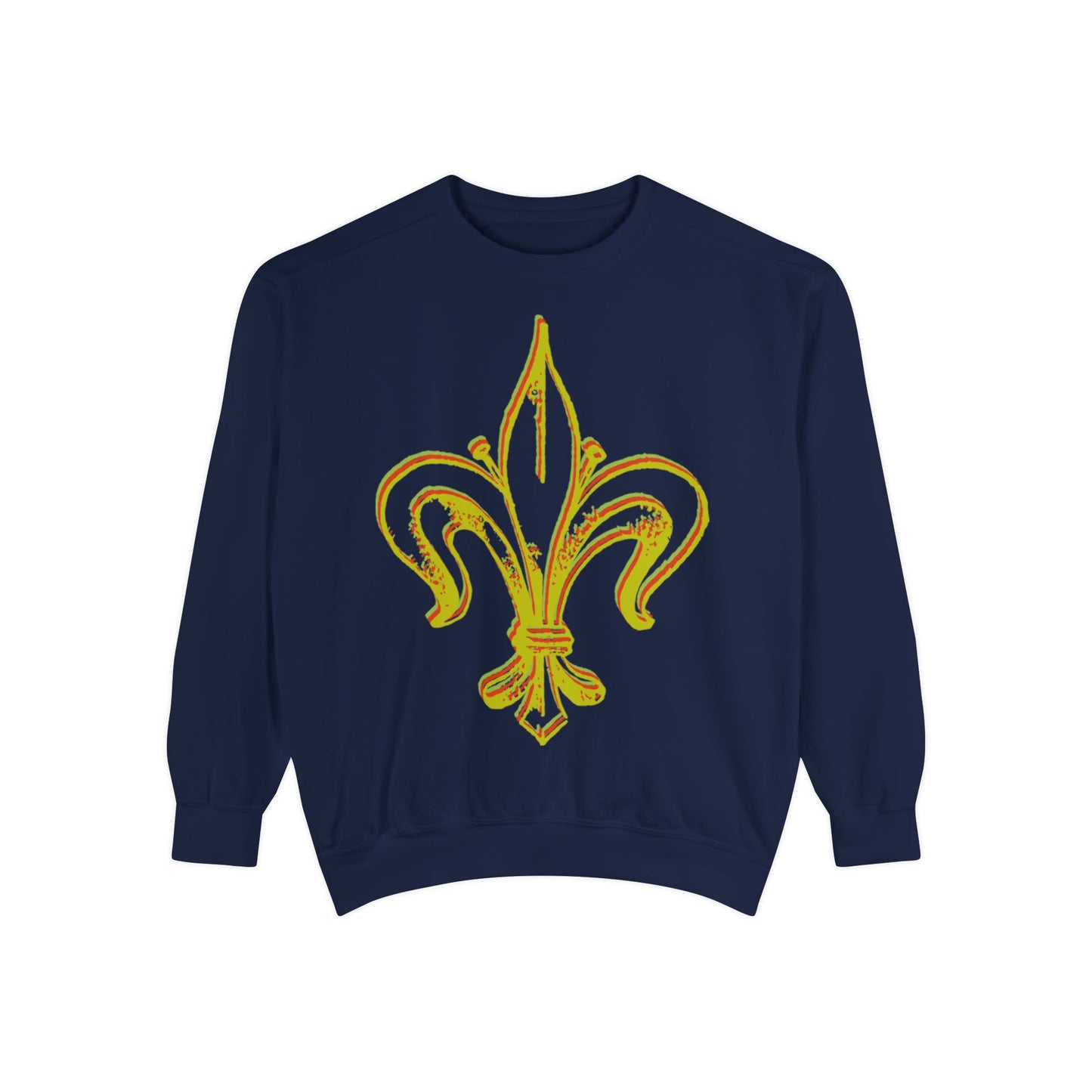 Sweatshirt - Fleur-de-Lis with Stained Glass Back