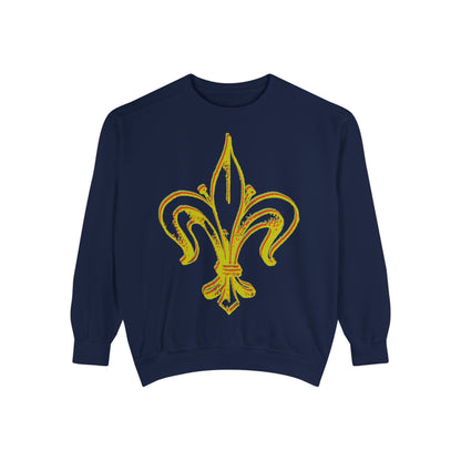 Sweatshirt - Fleur-de-Lis with Stained Glass Back