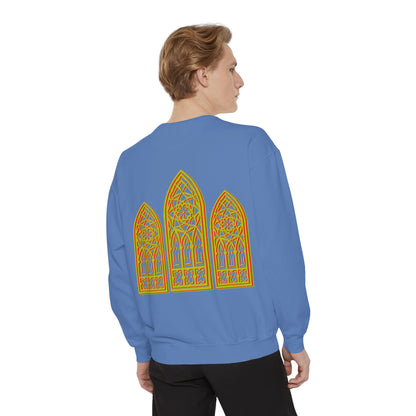 Sweatshirt - Fleur-de-Lis with Stained Glass Back