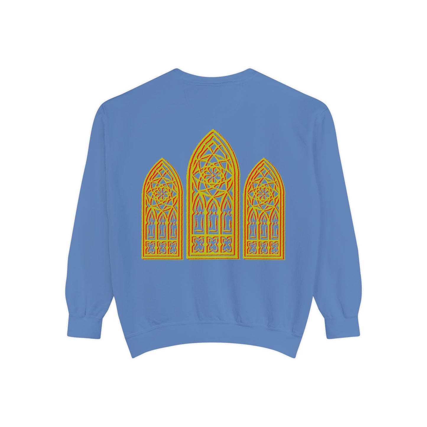 Sweatshirt - Fleur-de-Lis with Stained Glass Back