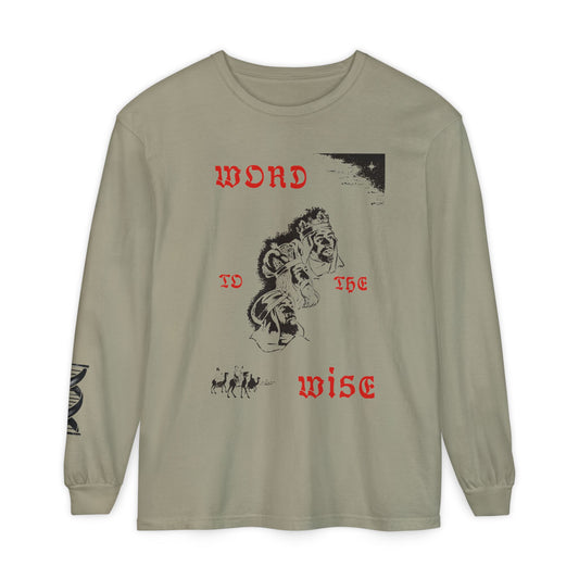 Word to the Wise Long Sleeve Tee — Vintage Floral Graphic