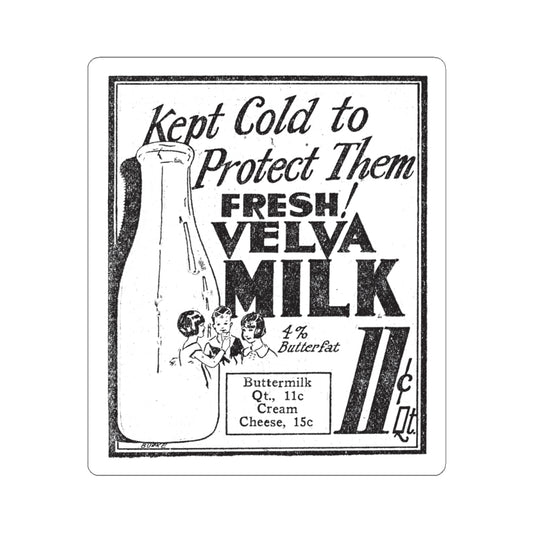 Fresh Velva Milk Kiss-Cut Sticker (1925)