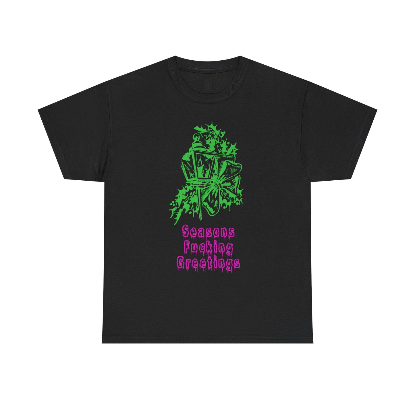 Mischievous Christmas: Seasons Fucking Greetings T-Shirt (Alt Colors)