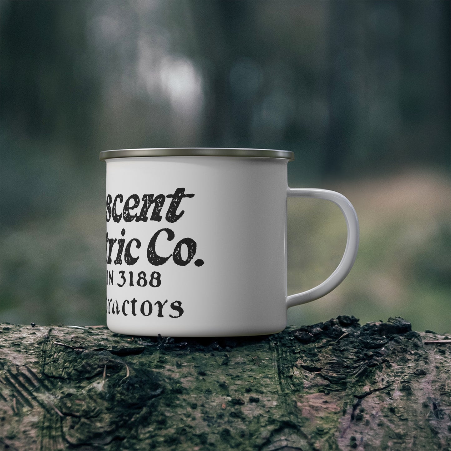 Vintage Enamel Camping Mug | Rustic Gift for Nature Lovers