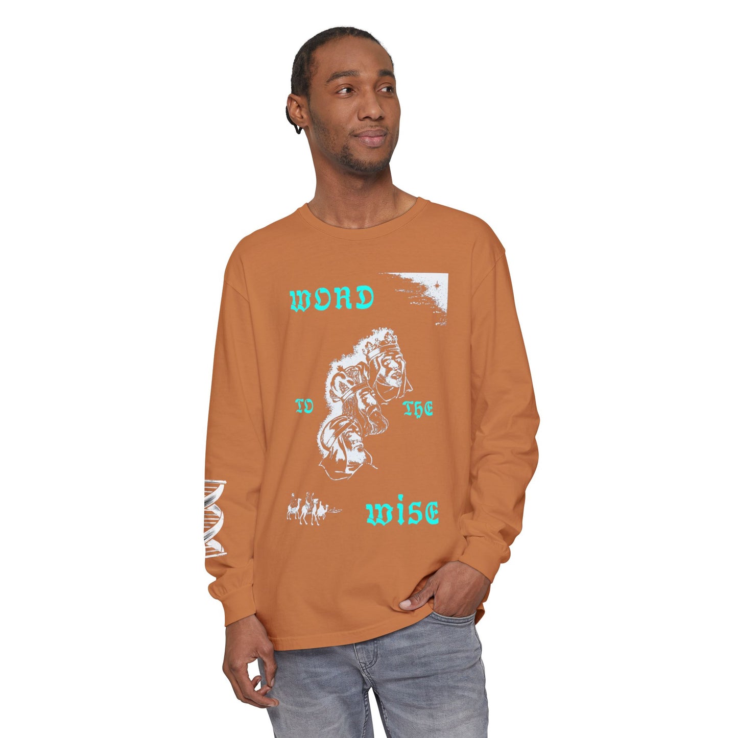 Word to the Wise Flip Long Sleeve Tee — Vintage Floral Graphic