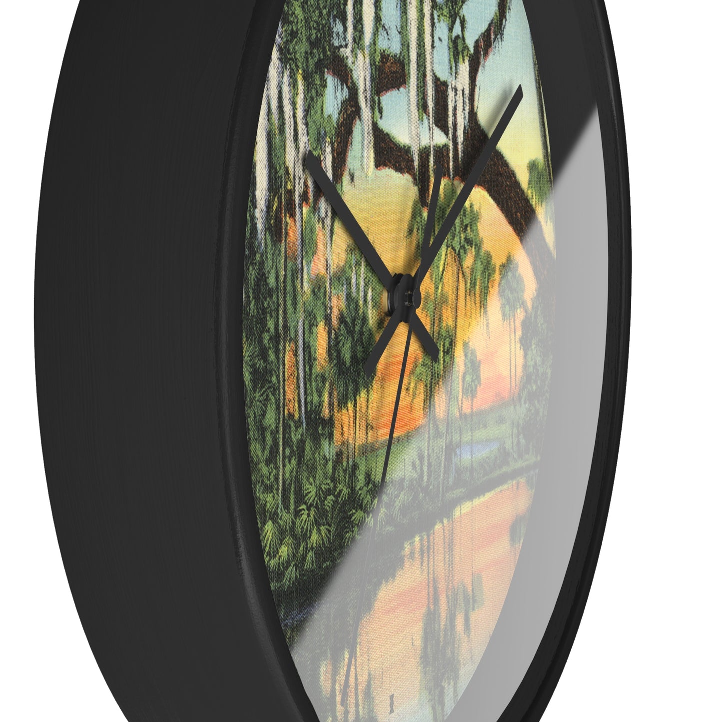 New Orleans Bayou Swamp Scenic Clock