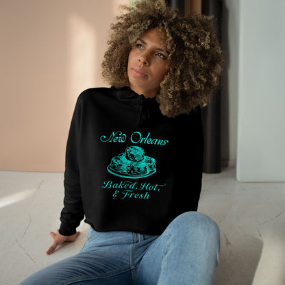 New Orleans Baked Hot & Fresh – Crop Hoodie