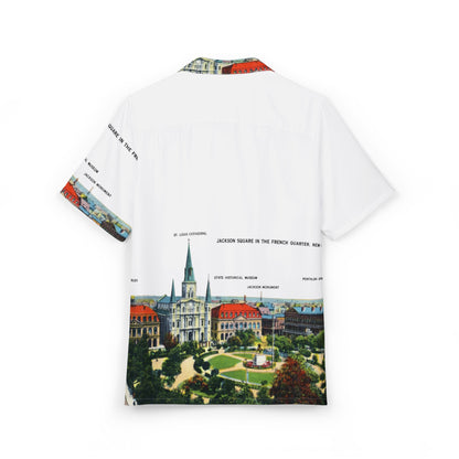 Unisex French Quarter Hawaiian Button-Down Shirt (AOP)