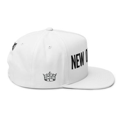 New Orleans Embroidered Flat Bill Cap — City Name Snapback Hat