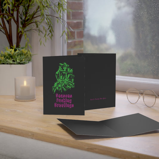 Mischievous Christmas: Holiday Greeting Card : Seasons Fucking Greetings (Alt Colors)