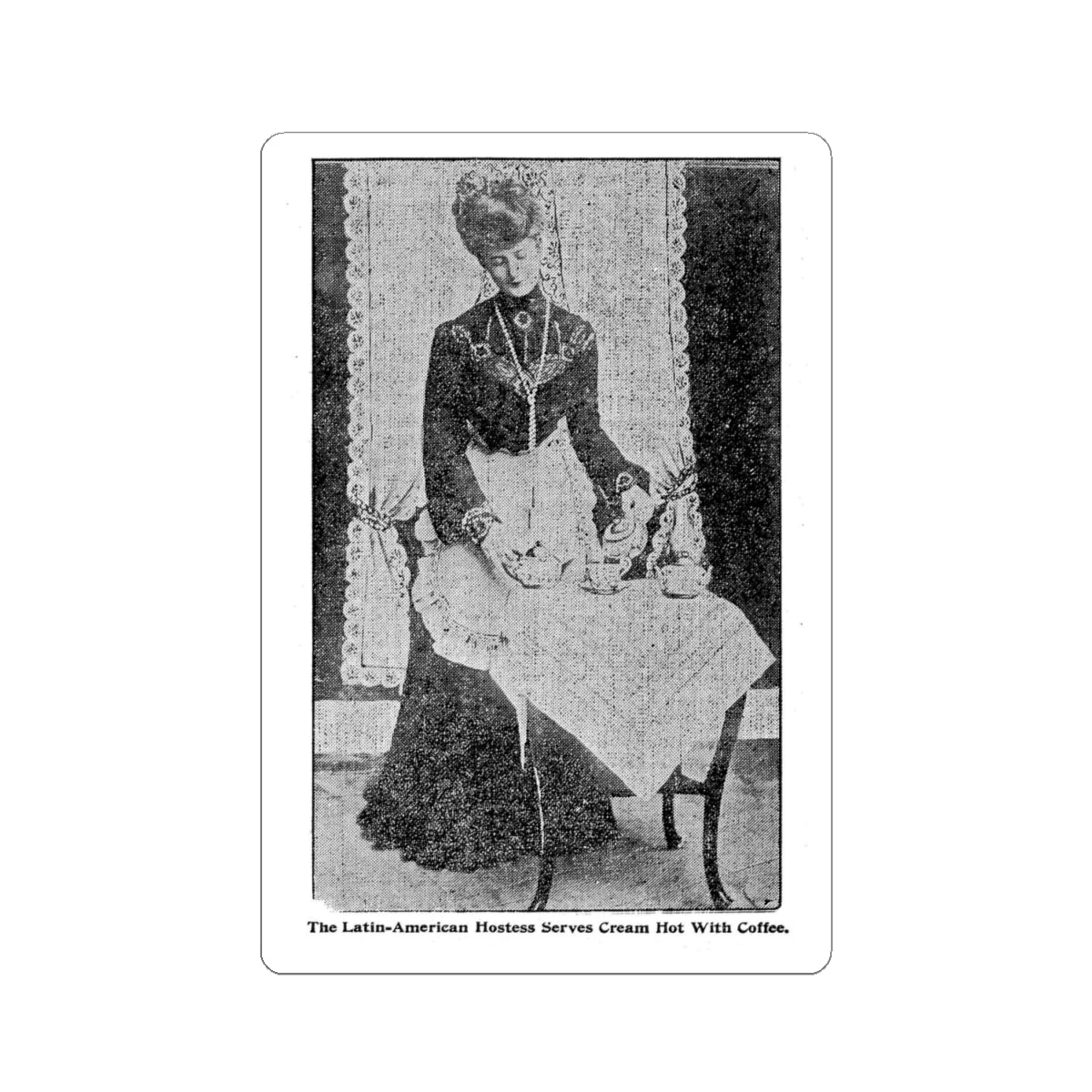 Latin American Hostess Kiss-Cut Stickers (1904)