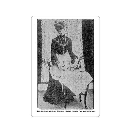 Latin American Hostess Kiss-Cut Stickers (1904)