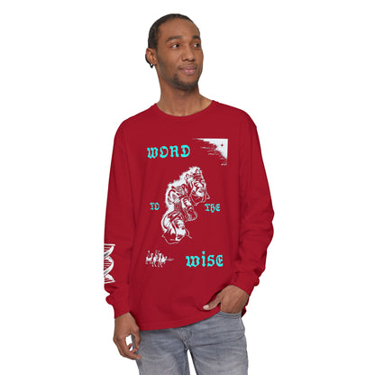 Word to the Wise Flip Long Sleeve Tee — Vintage Floral Graphic