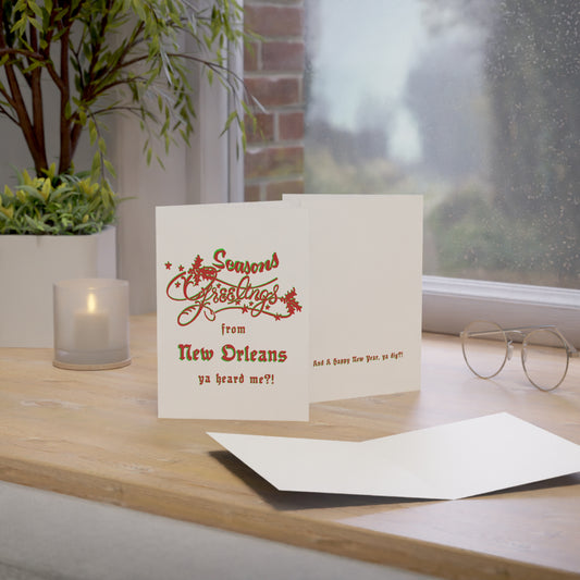 Holiday Greeting Card : Seasons Greeting from New Orleans Ya Heard Me