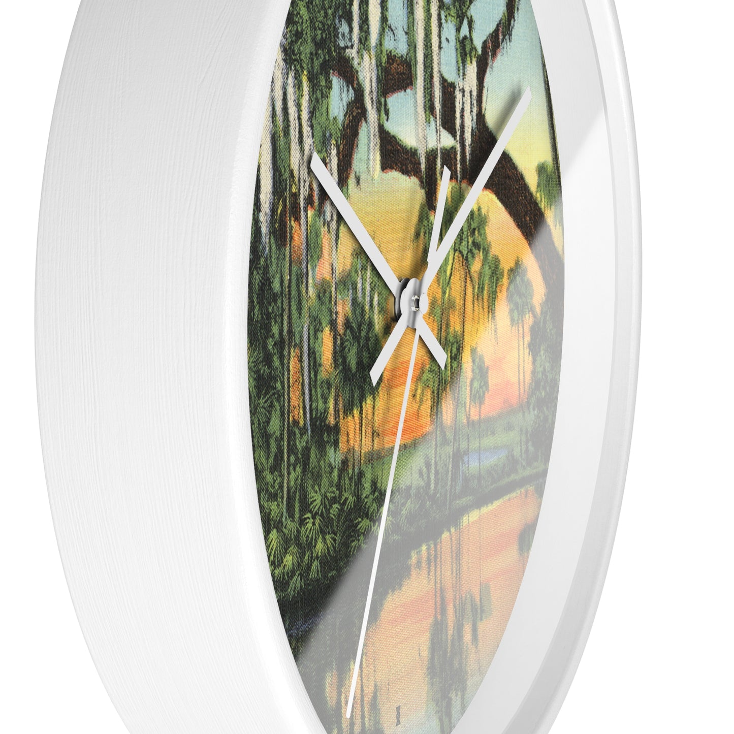 New Orleans Bayou Swamp Scenic Clock