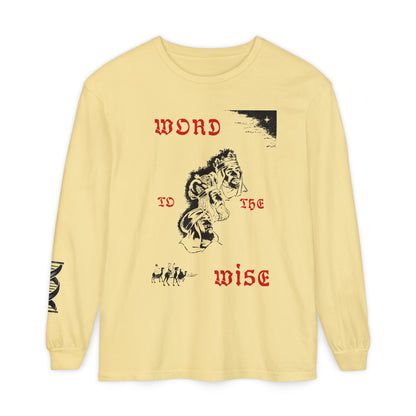 Word to the Wise Long Sleeve Tee — Vintage Floral Graphic