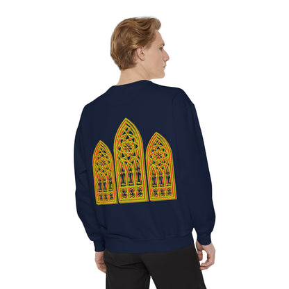 Sweatshirt - Fleur-de-Lis with Stained Glass Back