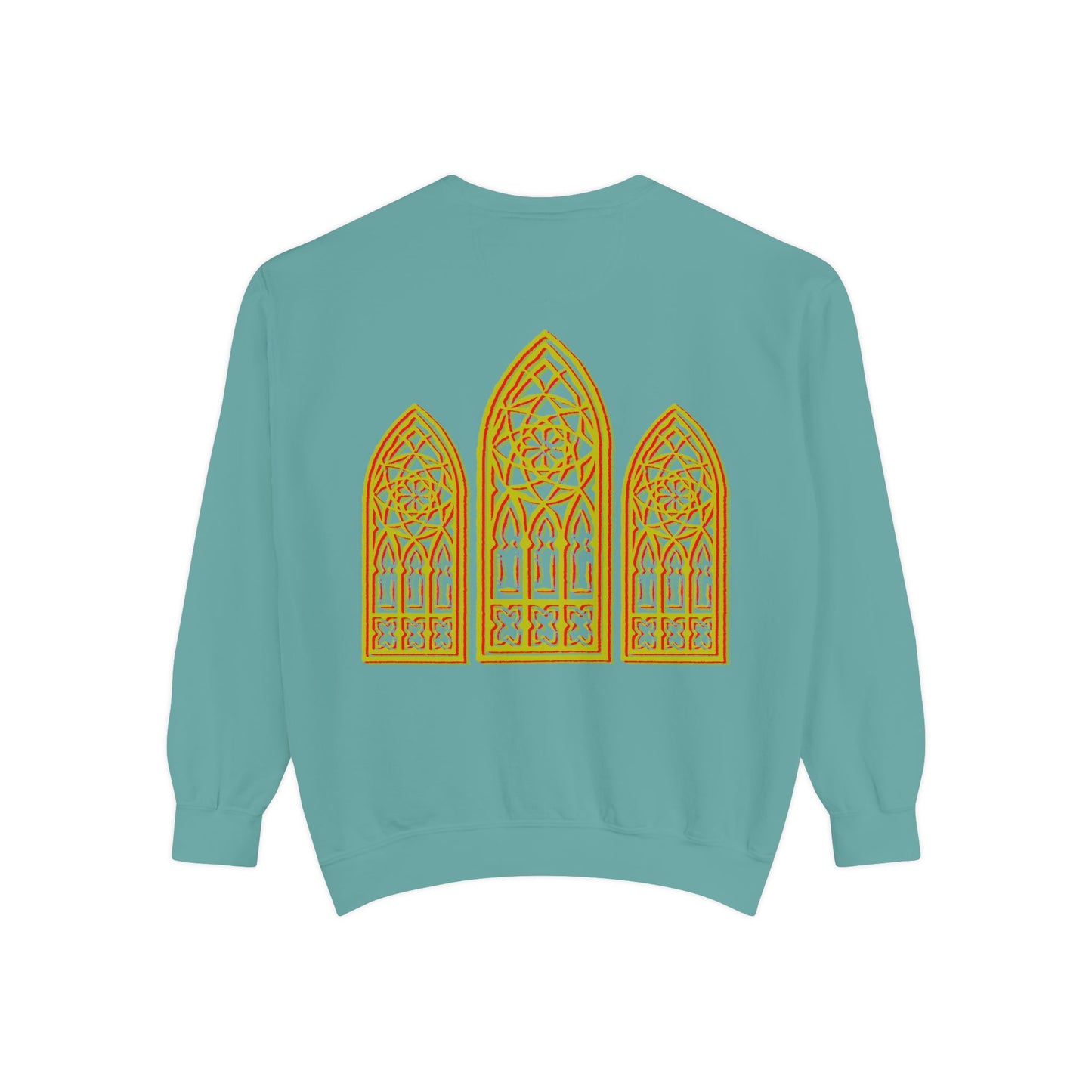 Sweatshirt - Fleur-de-Lis with Stained Glass Back