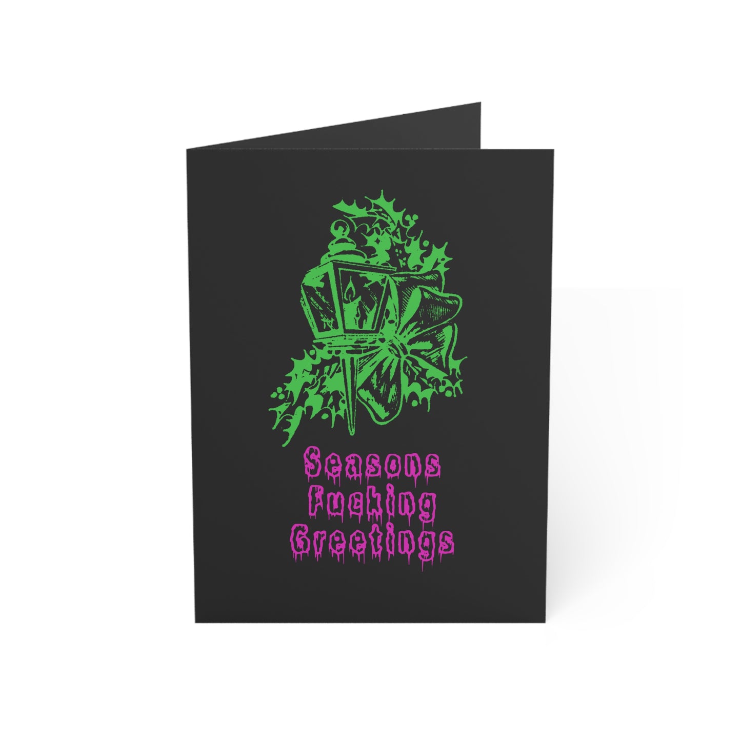 Mischievous Christmas: Holiday Greeting Card : Seasons Fucking Greetings (Alt Colors)