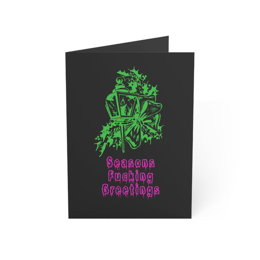 Mischievous Christmas: Holiday Greeting Card : Seasons Fucking Greetings (Alt Colors)