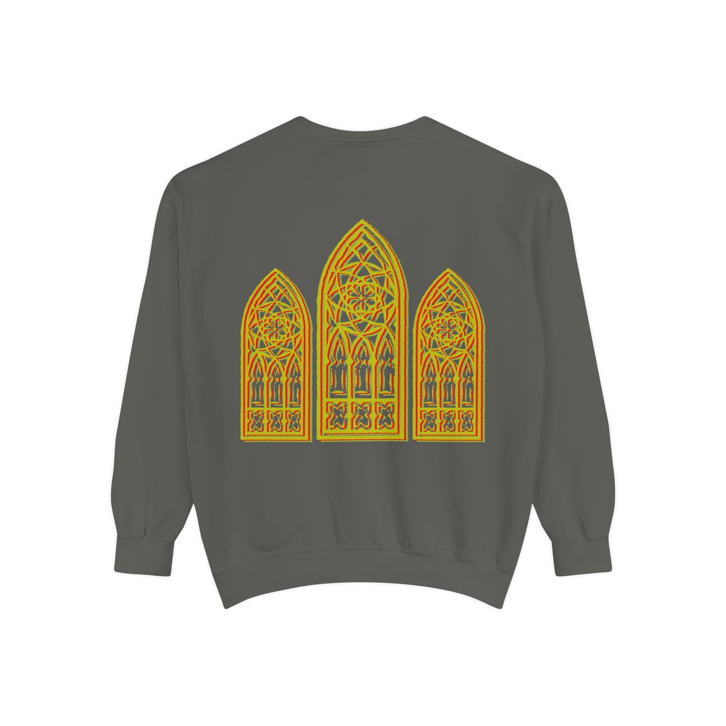Sweatshirt - Fleur-de-Lis with Stained Glass Back
