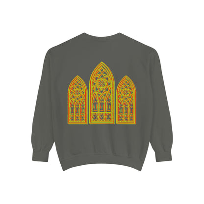 Sweatshirt - Fleur-de-Lis with Stained Glass Back