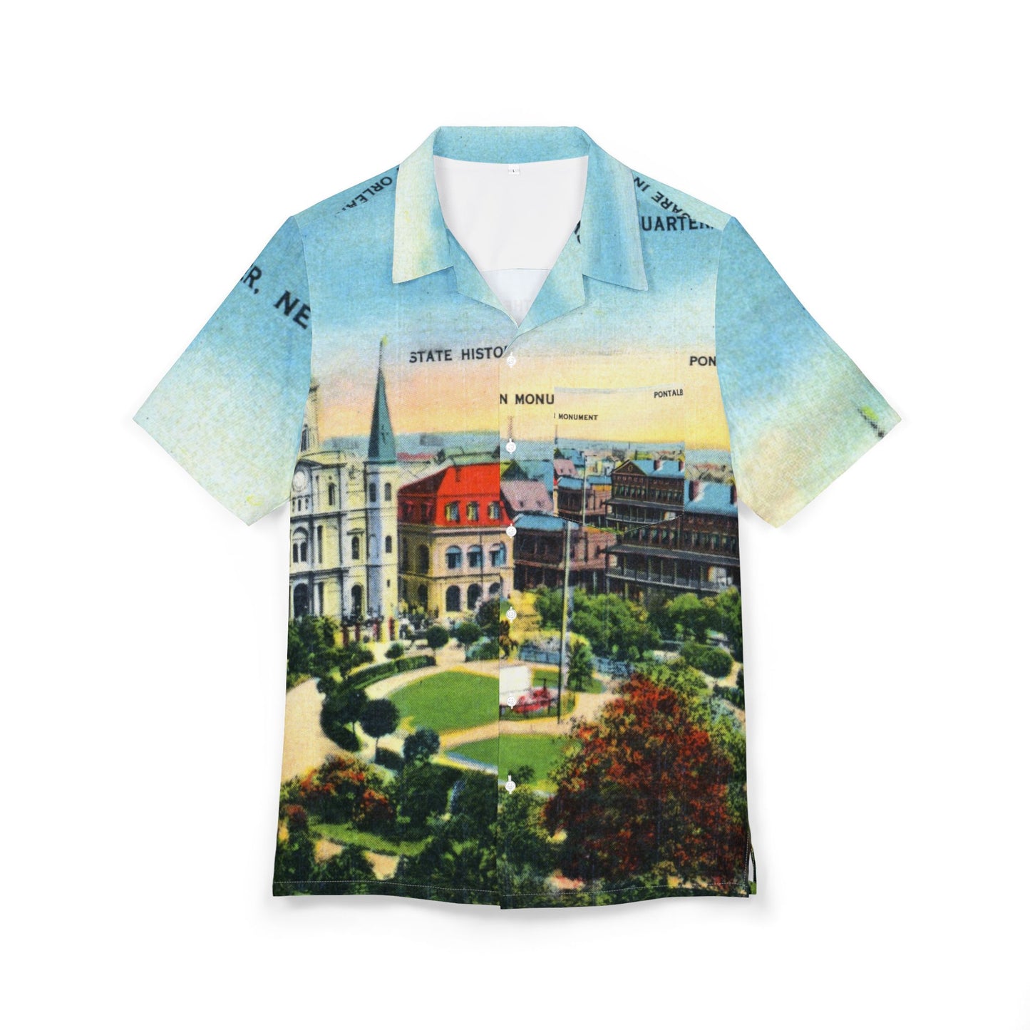 Vintage New Orleans Postcard Hawaiian Shirt