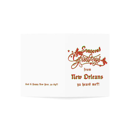 Holiday Greeting Card : Seasons Greeting from New Orleans Ya Heard Me